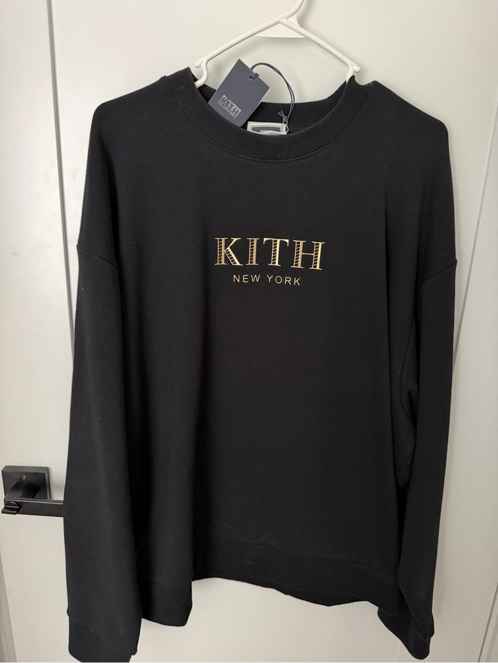 KITH New York Gilded Nelson Crewneck Black Size L